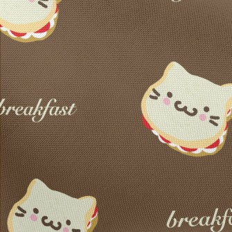 Cat Shaped Toast Pongee