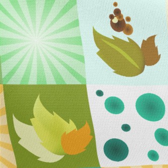 Dragonfly And Plants Pongee