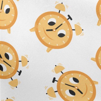 Cartoon Expression Alarm Clock Pongee