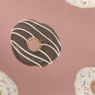 Hand Drawn Chocolate Donut Pongee