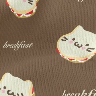 Cat Shaped Toast Stretch Jersey