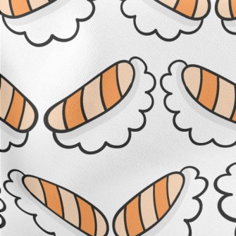 Japanese Shrimp Sushi Lightweight Cotton Poplin