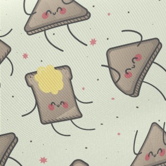 Happy Toast Midweight Cotton Poplin