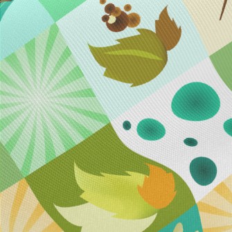 Dragonfly And Plants Midweight Cotton Poplin