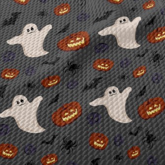 Halloween Horror Birdseye Piqué