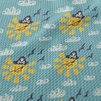 Cartoon Sun Pirate Birdseye Piqué