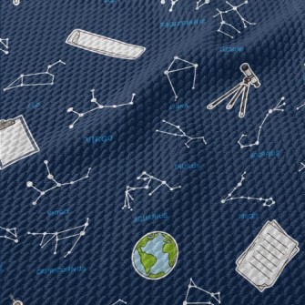 Astronomy And Stargazing Birdseye Piqué