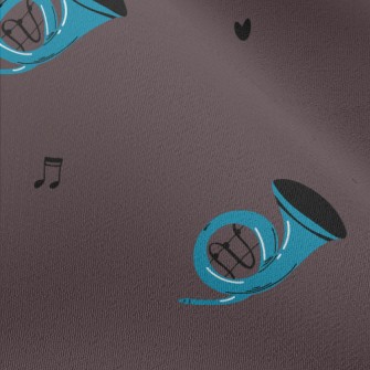 Blue French Horn Chiffon