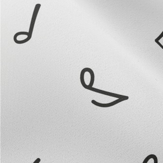 Simple Musical Note Pattern Chiffon