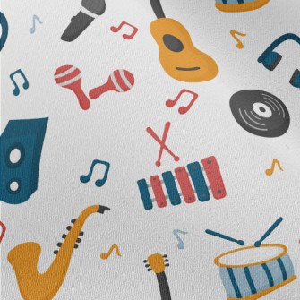 Colorful Musical Instruments A Chiffon