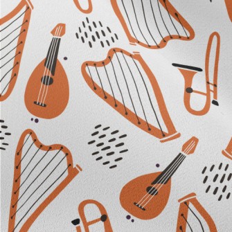 Guitar Harp Trumpet Chiffon