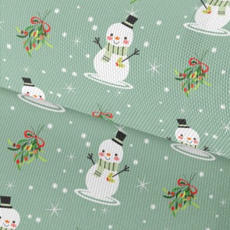 Merry Christmas Snowman Waterproof Oxford