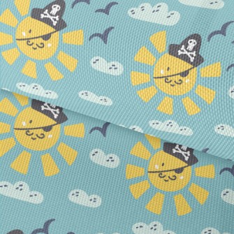 Cartoon Sun Pirate Waterproof Oxford