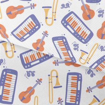 Hand Drawn Musical Instrument  Waterproof Oxford