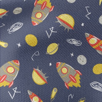 Cartoon Space Travel Waterproof Canvas