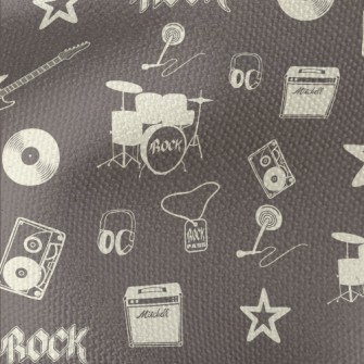 Rock Band Equipment Waterproof Canvas
