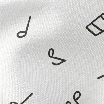 Simple Musical Note Pattern Waterproof Canvas