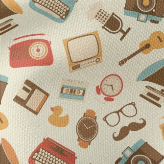 Cute Retro Items Waterproof Canvas