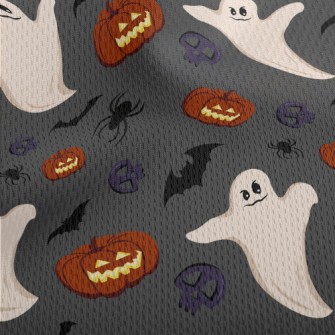 Halloween Horror Athletic Mesh Flat Back