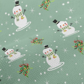 Merry Christmas Snowman Performance Linen