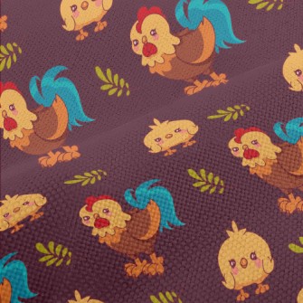 Rooster And Baby Chicks Performance Linen