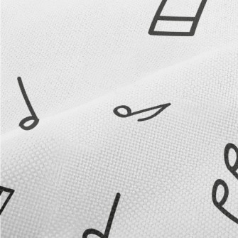 Simple Musical Note Pattern Performance Linen