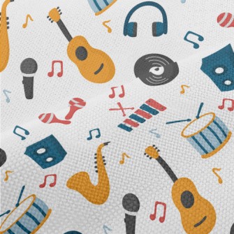 Colorful Musical Instruments A Performance Linen