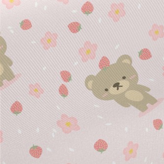 Blushing Bear And Strawberry Twill