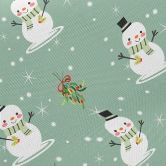 Merry Christmas Snowman Twill