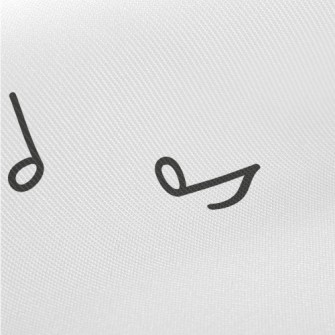 Simple Musical Note Pattern Twill