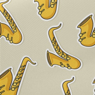 Cartoon Saxophone Twill