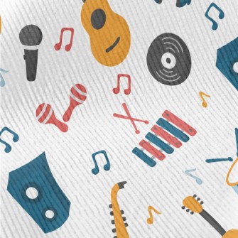 Colorful Musical Instruments A Standard Corduroy
