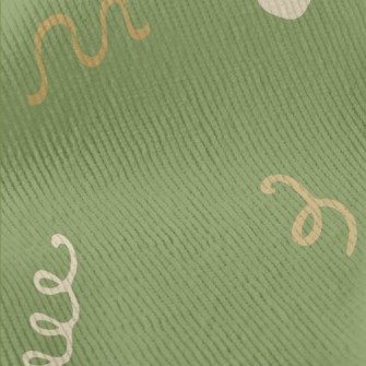 Abstract Musical Notes Pattern Standard Corduroy