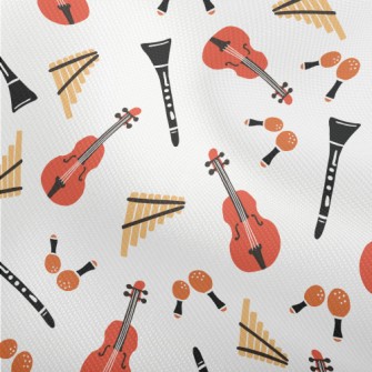 Hand Drawn Western Musical Ins Dobby