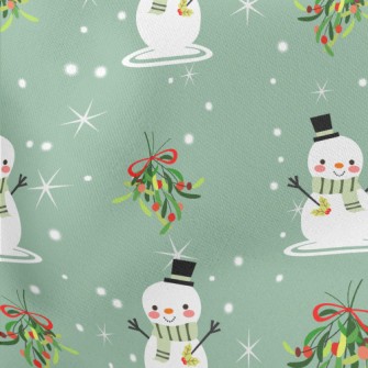 Merry Christmas Snowman Stretch Ponte