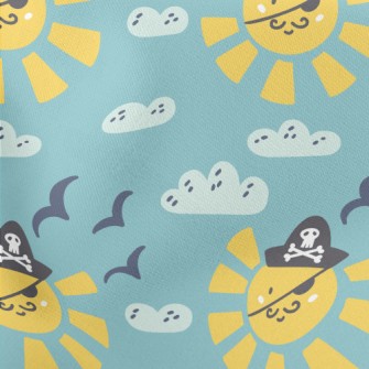 Cartoon Sun Pirate Stretch Ponte