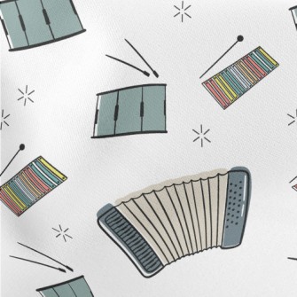 Colorful Hand Drawn Musical In Stretch Ponte
