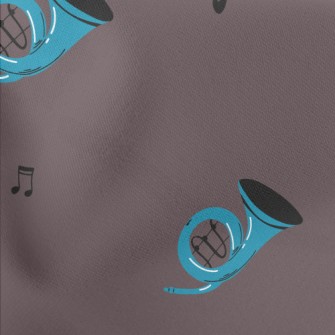 Blue French Horn Stretch Ponte