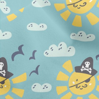 Cartoon Sun Pirate Micro Fleece