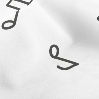 Simple Musical Note Pattern Micro Fleece