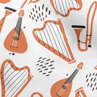 Guitar Harp Trumpet Micro Fleece
