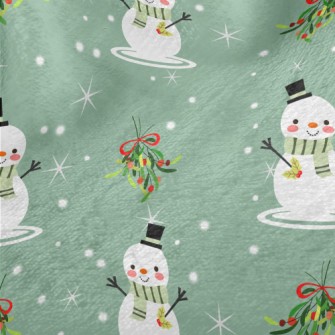 Merry Christmas Snowman Minky