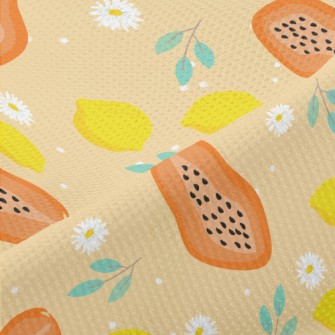 Papaya And Lime Piqué