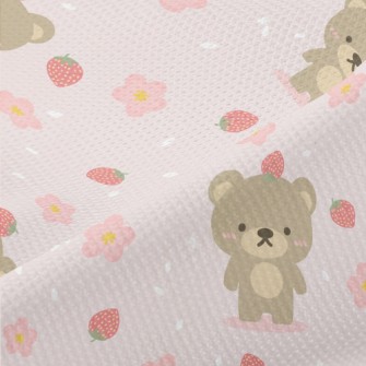 Blushing Bear And Strawberry Piqué
