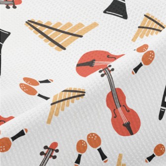 Hand Drawn Western Musical Ins Piqué