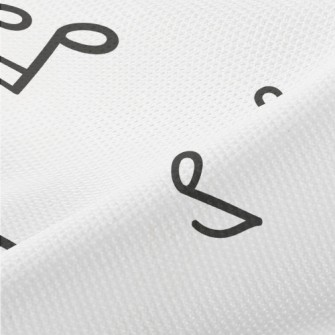 Simple Musical Note Pattern Piqué