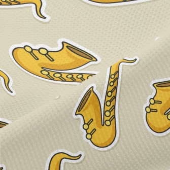Cartoon Saxophone Piqué