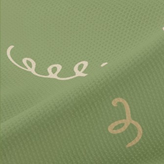 Abstract Musical Notes Pattern Piqué