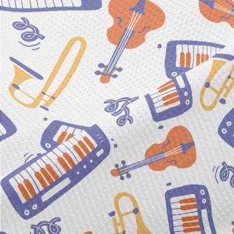Hand Drawn Musical Instrument  Piqué