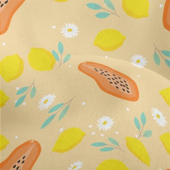 Papaya And Lime Lightweight Performance Linen